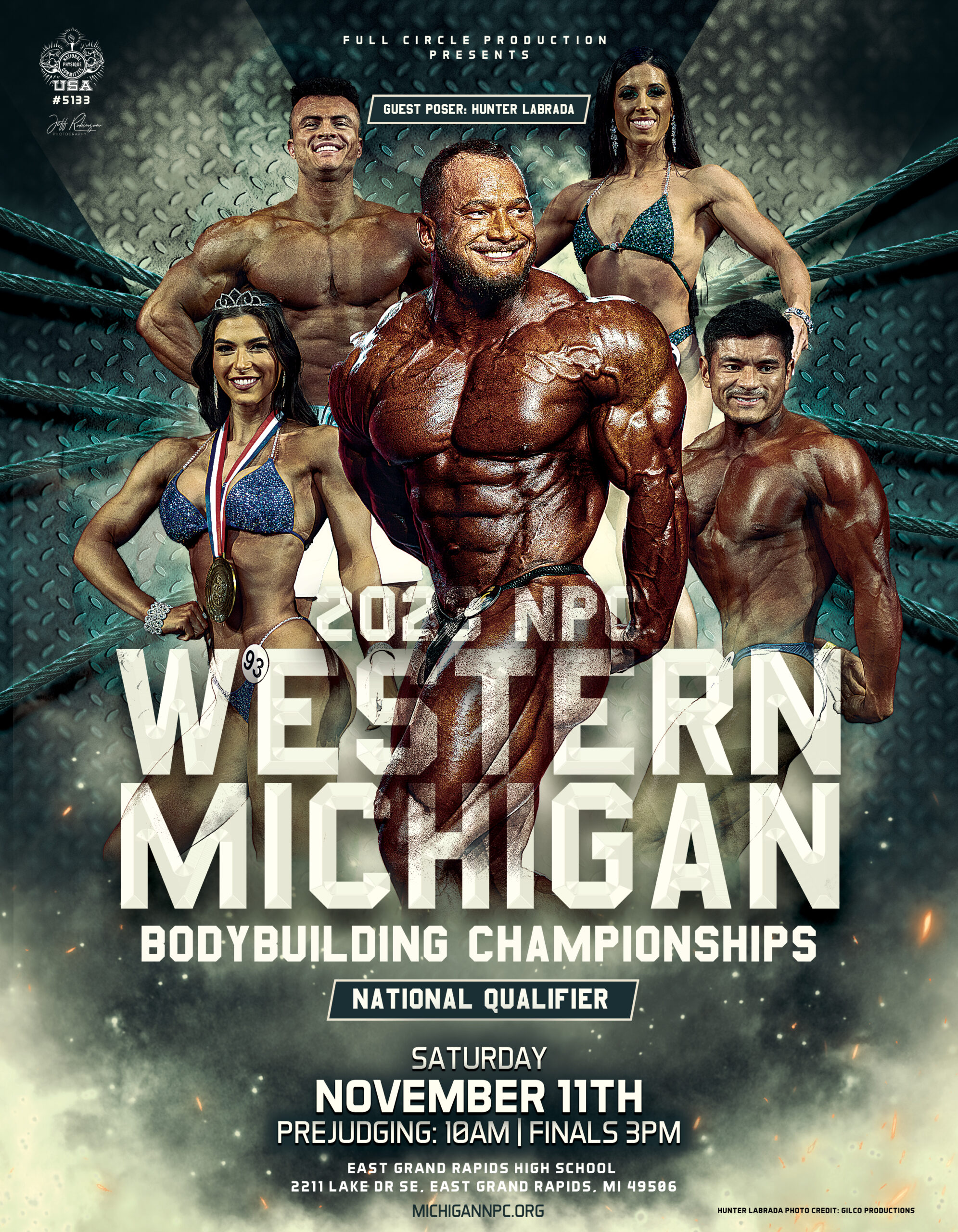 2023 NPC Western Michigan Bodybuilding Championships Poster