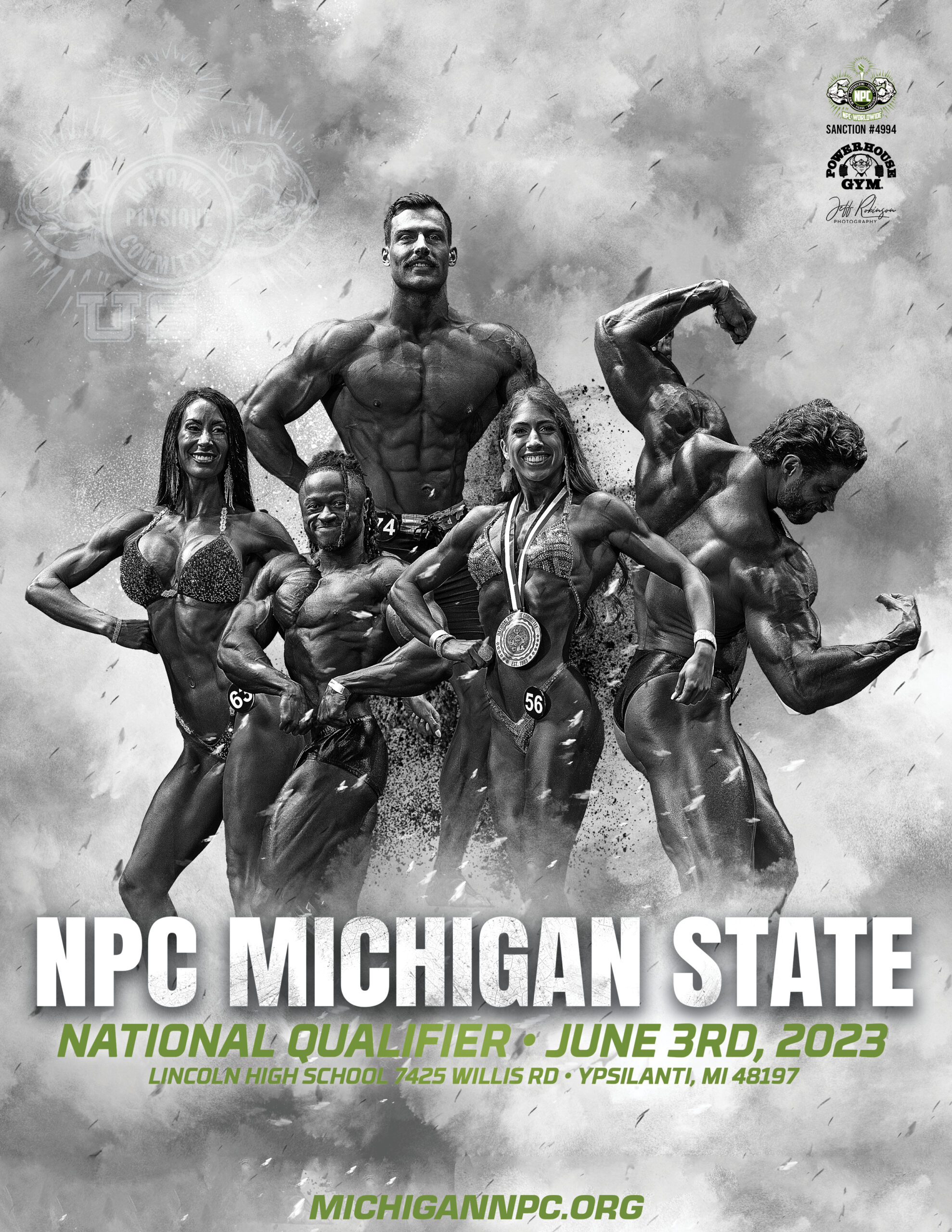 2023 NPC Michigan State Championships Poster