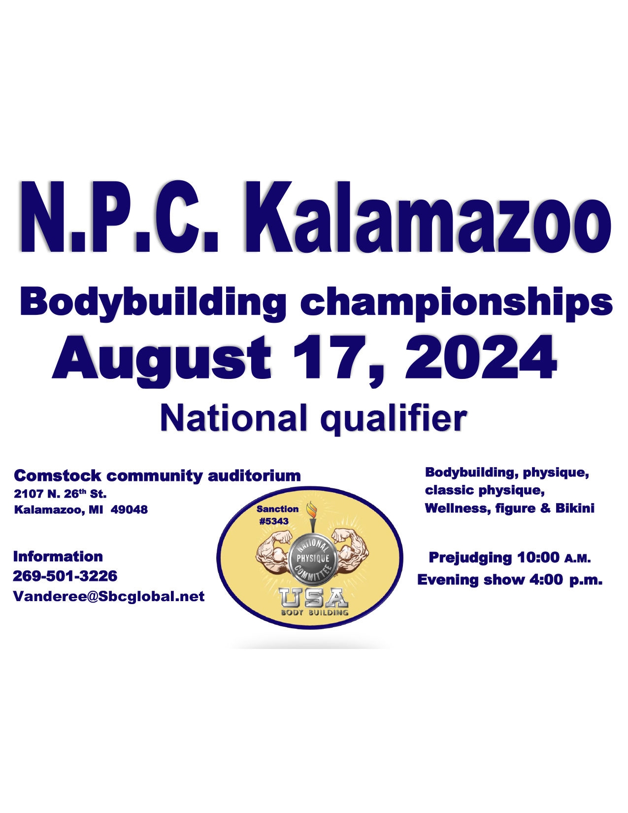NPC Kalamazoo Championships Poster