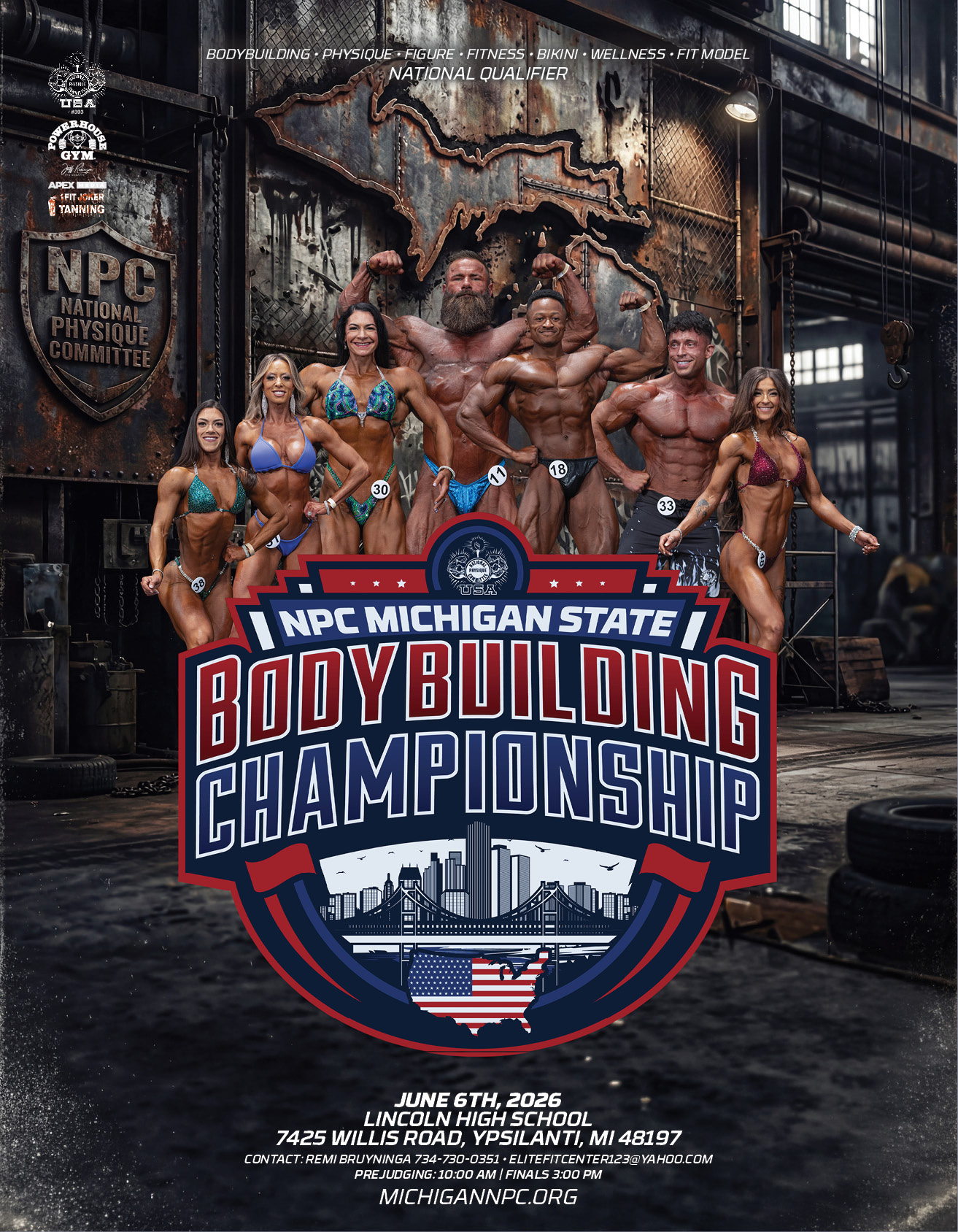NPC Michigan State Championships Poster