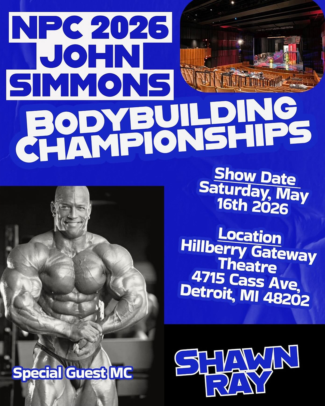 NPC John Simmons Bodybuilding Championships Poster